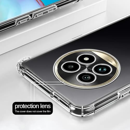 REALCASE Silicone Realme 13 5G Back Cover Case, Scratch Resistant Protective Crystal Clear Transparent Shock Proof Bumper Back Cover Case for Realme 13 5G / Realme Narzo 70x 5G / N65 /12 / 12X 5G/ C65 - Image 3