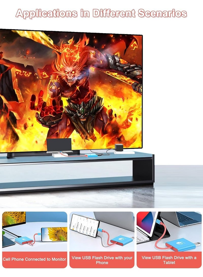 محول HDMI لقاعدة توصيل تلفزيون سويتش، متوافق مع نينتندو سويتش/ستيم ديك، محول تلفزيون نينتندو سويتش متوافق مع نينتندو سويتش/سويتش OLED، 4K 60 هرتز، قاعدة توصيل محمولة لنينتندو سويتش للسفر. - Image 5