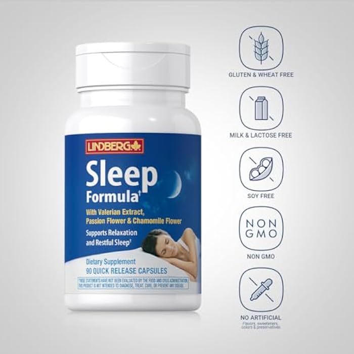 Lindberg Valerian Root Extract | 90 Capsules | with Chamomile and Passion Flower | Complex Supplement | Non-GMO, Gluten Free - Image 3