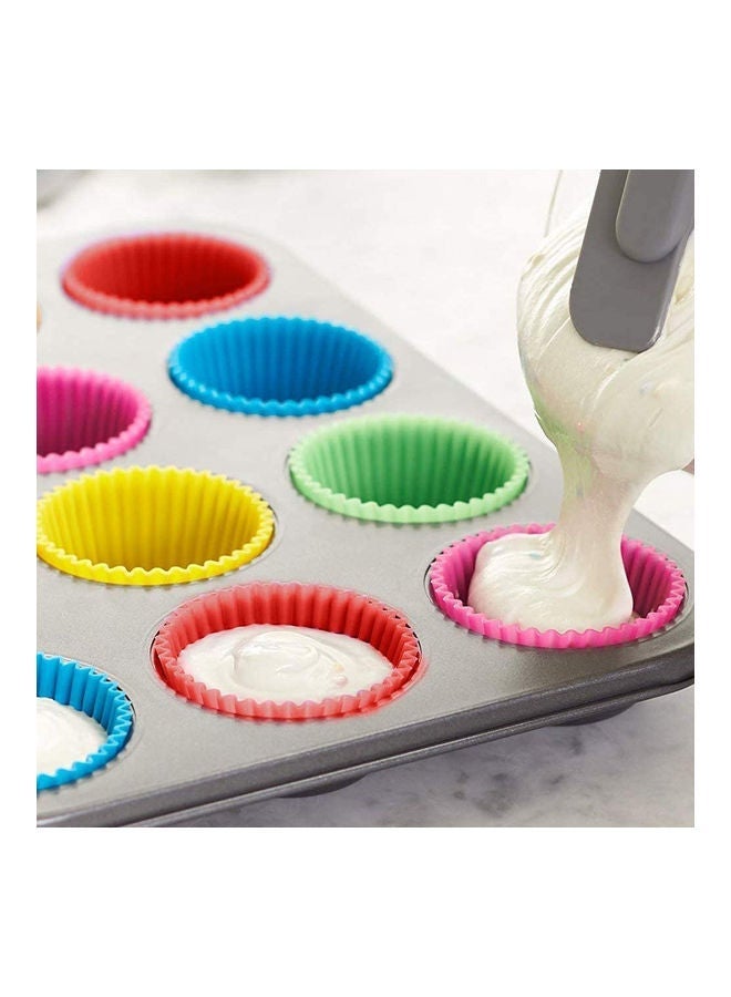 NIBEMINENT 24-Piece Baking Cupcake Cups Multicolour - Image 2