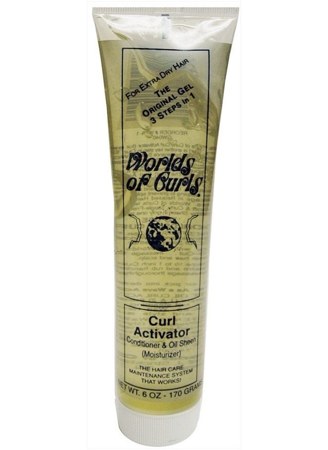 Worlds Of Curls - Curl Activator Gel for Extra Dry Hair, 6 Oz - Image 1