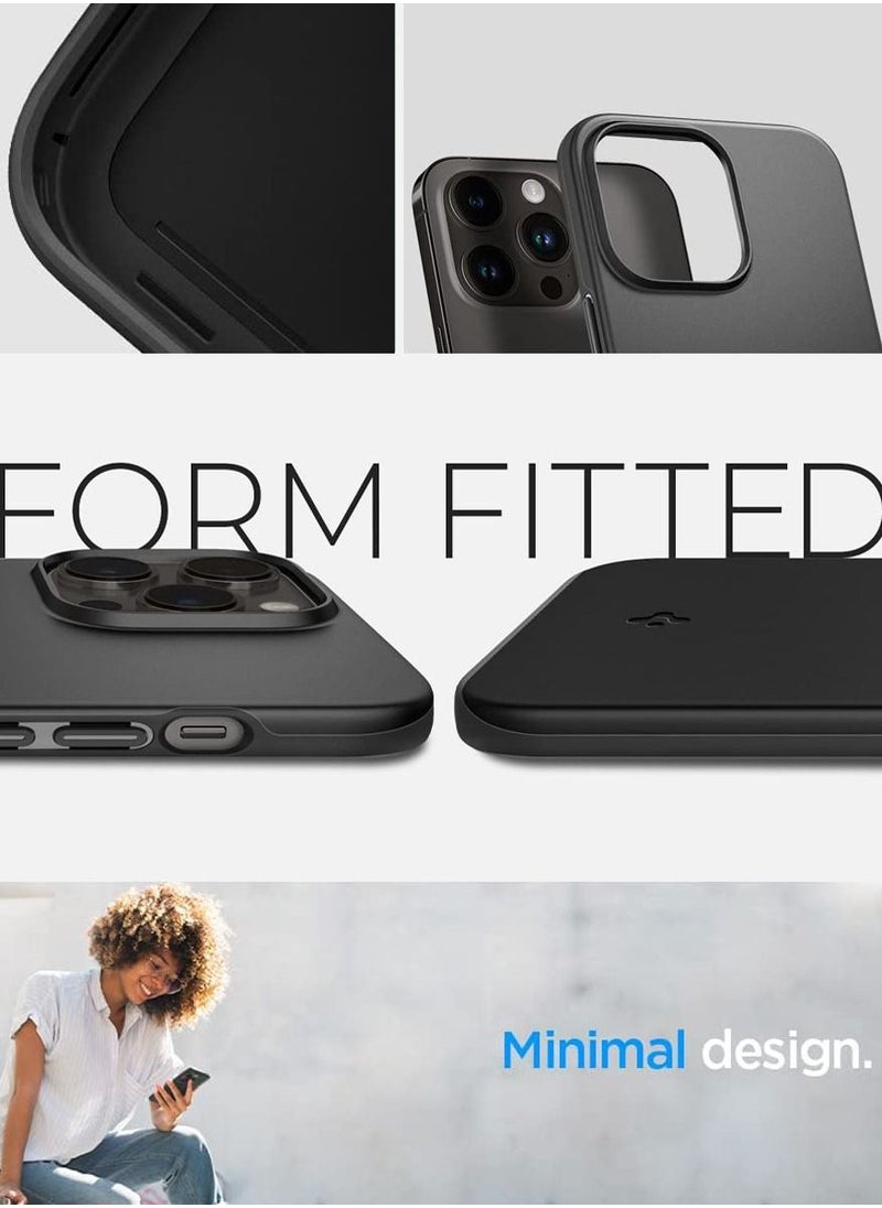 Spigen - Thin Fit iPhone 14 Pro Case Cover - Black - Image 1
