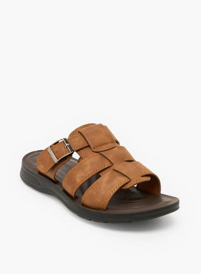 LBL By Shoexpress BROWN Men Slip On Comfort Sandals for Men | Best Price UAE