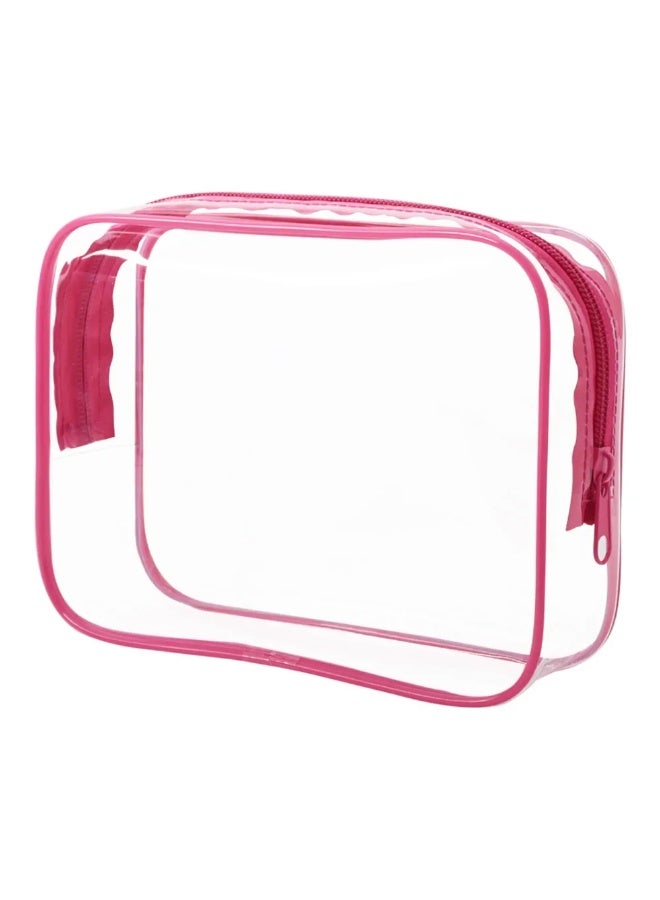 Waterproof Home Cosmetic Storage Bags Wash Beauty Bags Kit Travel Transparent Makeup Bag Toiletry Bag Bath Products Storage Bag,pink - Image 1