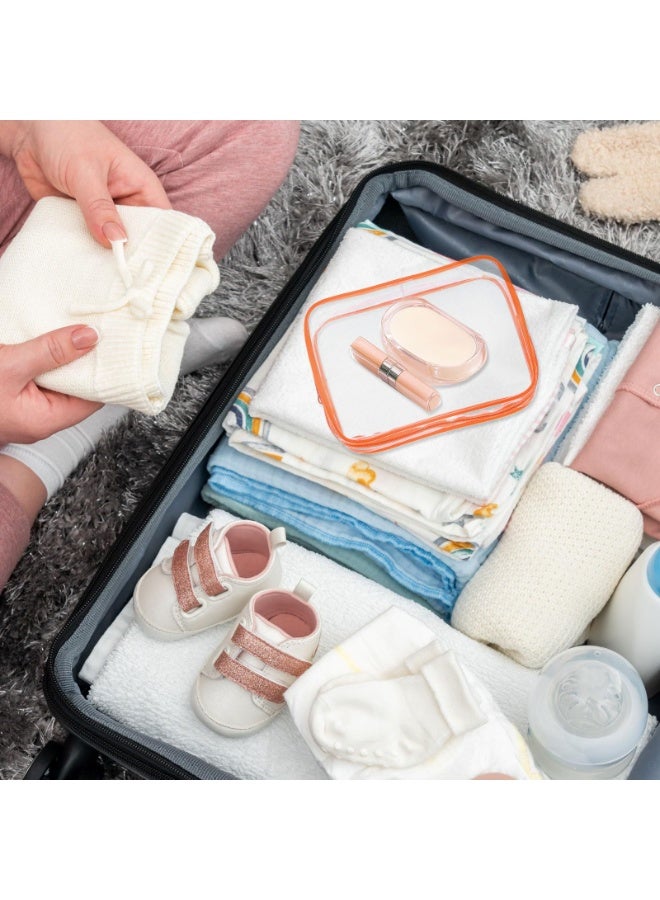 Waterproof Home Cosmetic Storage Bags Wash Beauty Bags Kit Travel Transparent Makeup Bag Toiletry Bag Bath Products Storage Bag,pink - Image 4