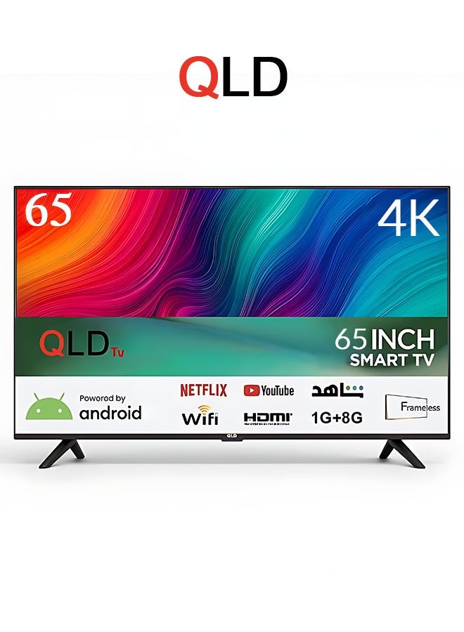 QLD شاشة سمارت - 65 بوصة - فوركيه - اندرويد - LED - بدون إطار - QLDT-65S4KS1 - Image 1