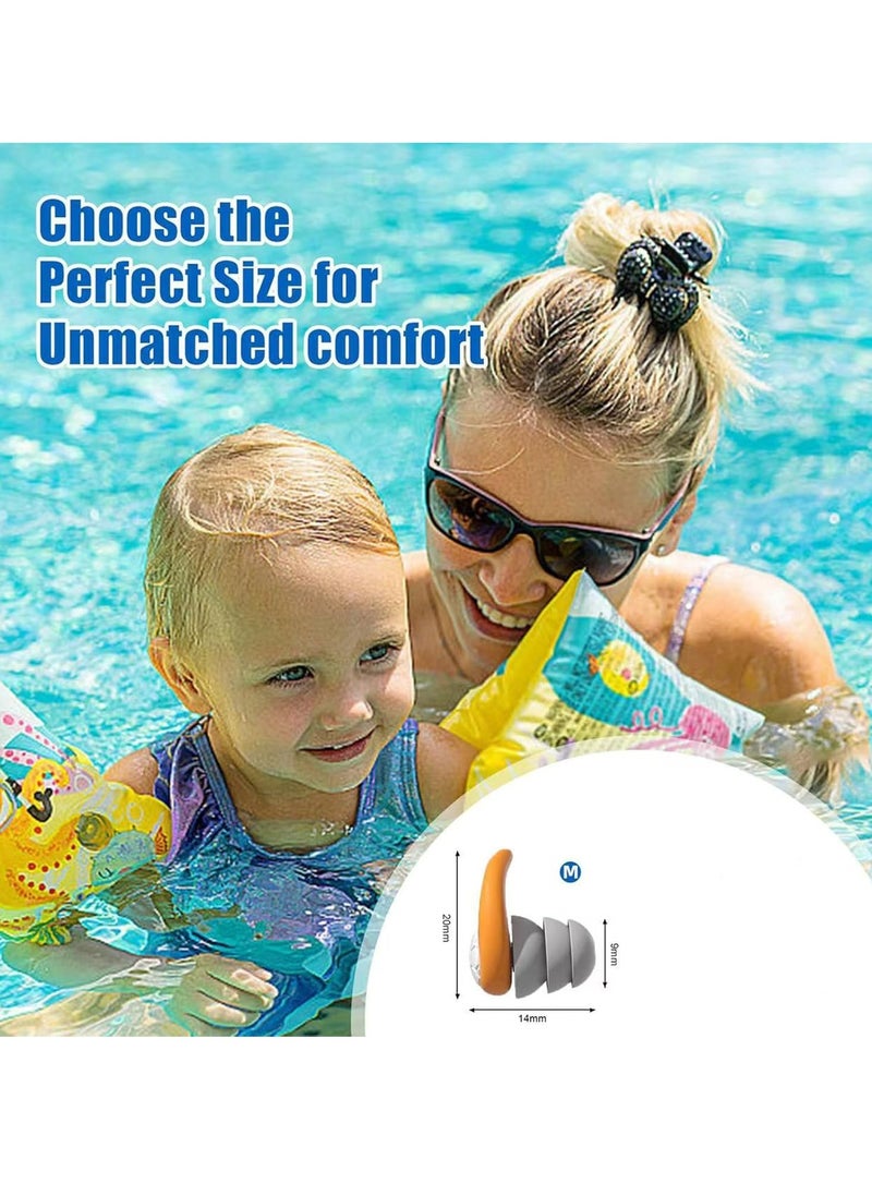 Oasisgalore 3 Pairs Waterproof Swim Earplugs for Kids, Reusable Silicone, Ideal for Pool and Shower  - Image 3