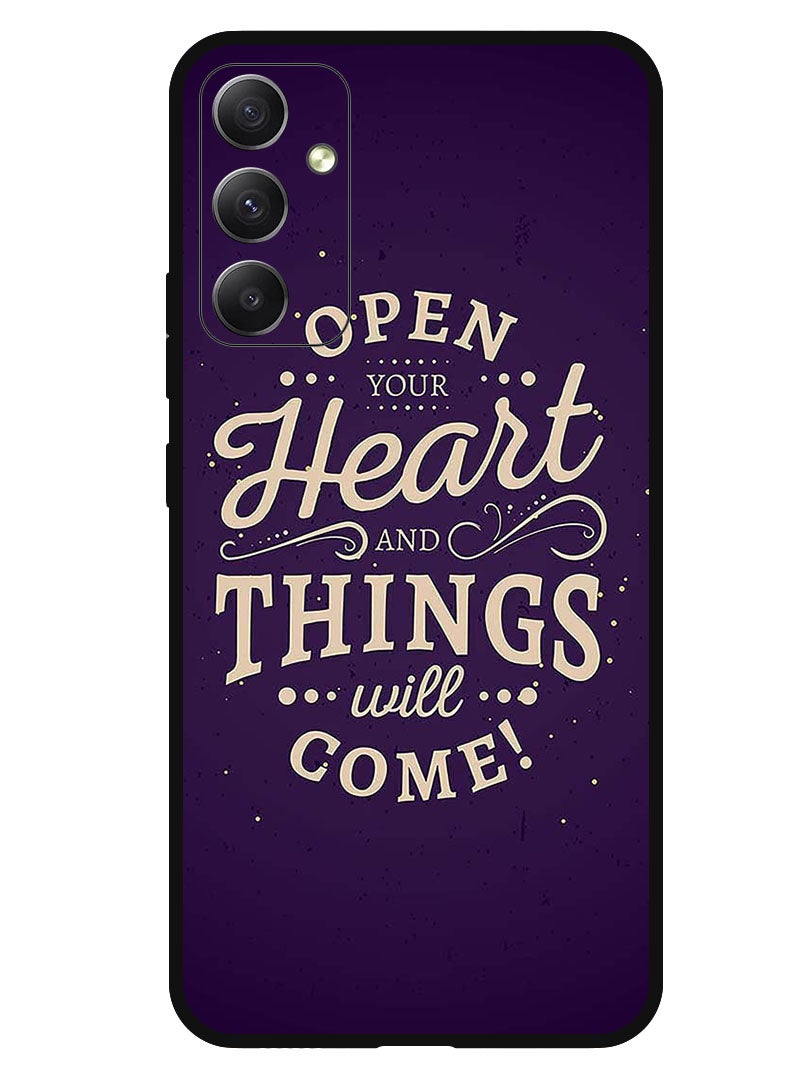 Theodor Protective Case Anti Scratch Shock Proof Bumper Cover For Samsung Galaxy F14 Open Your Heart - Image 1