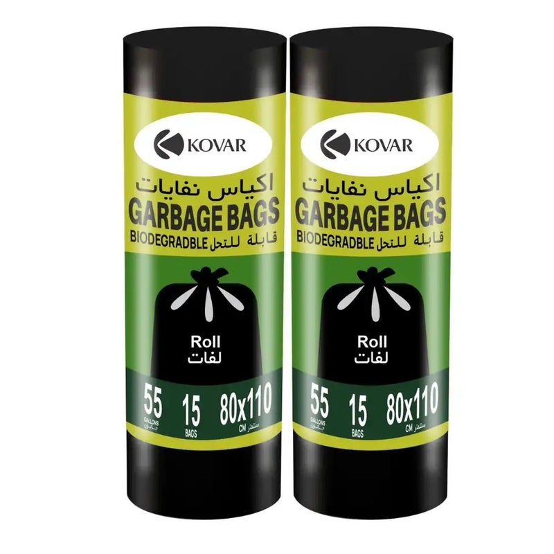 kovar Heavy Duty Bio-Degradable Large Garbage Bags 80cmX110cm - Image 1
