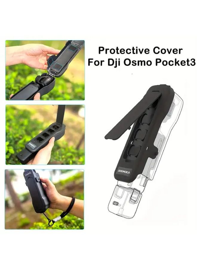 DJI Osmo Pocket 3 Protective Case With Camera Lens Screen Protector And 2 Filters Anti Drop Flip Cover - Image 2