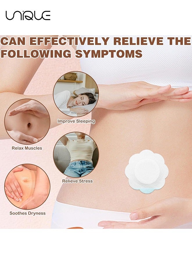 Unique 10Pcs Disposable Castor Oil Packs,Castor Oil Patches for Belly Button,Self-Adhesive Castor Oil Pack Wrap Spunlace Cloth,Castor Oil Wrap Pads Castor Oil Compress Water and Oil Proof (Oil Not Included) - Image 5