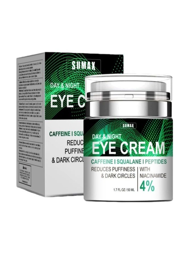 gcdat Caffeine Eye Cream with Squalane & Peptide Collagen for Puffiness, Dark Circles, Bags Under Eyes, Daily Anti-Wrinkle Cream, Tightening, Eye Lift Treatment For Women & Men - Image 1