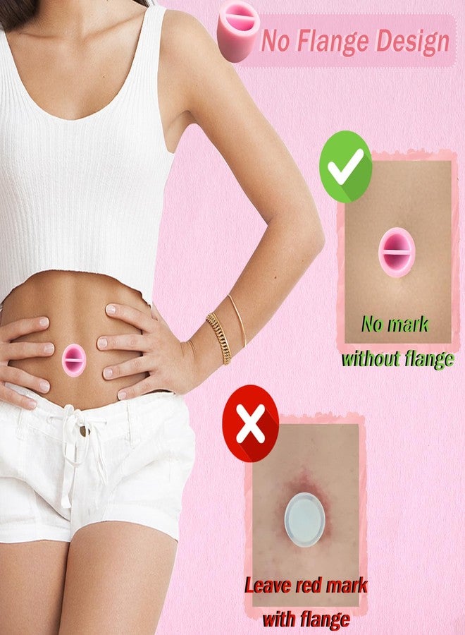 Josuyofo Patented 8PCS Belly Button Plug Post Tummy Tuck & Liposuction Recovery Shaper, Soft and Comfortable Belly Button Retainer (Pink) - Image 2