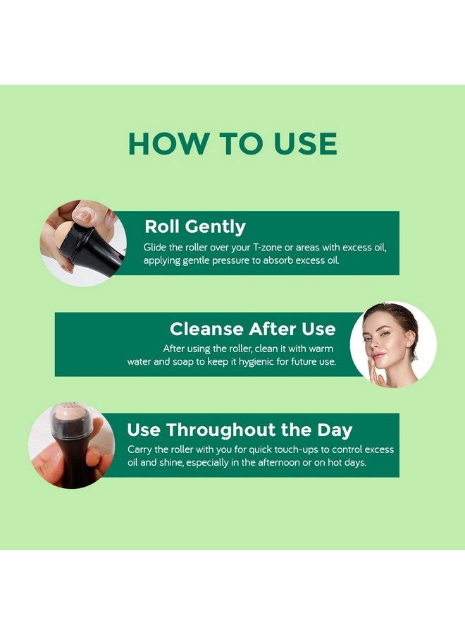 Moody Instamatte Mattifying Oil-Absorbing Volcanic Roller, Reusable Facial Skincare Tool Oil Control Roller For Oily Skin Care, Mattifying Face Roller - Image 5