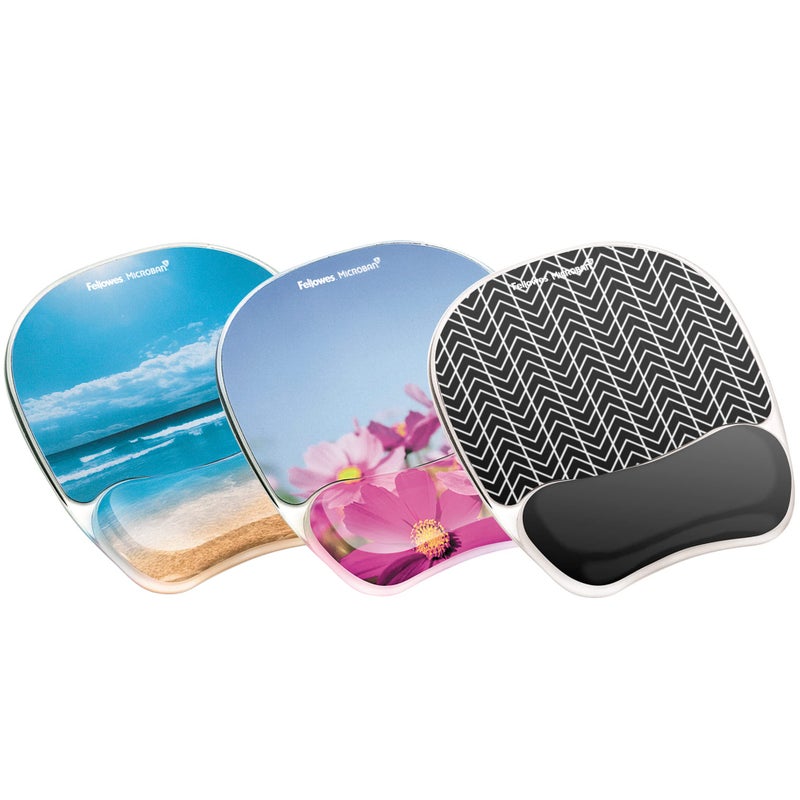 Fellowes Photo Gel Mouse Pad Wrist Rest with MICROBAN - Sandy Beach (9179301) - Image 4