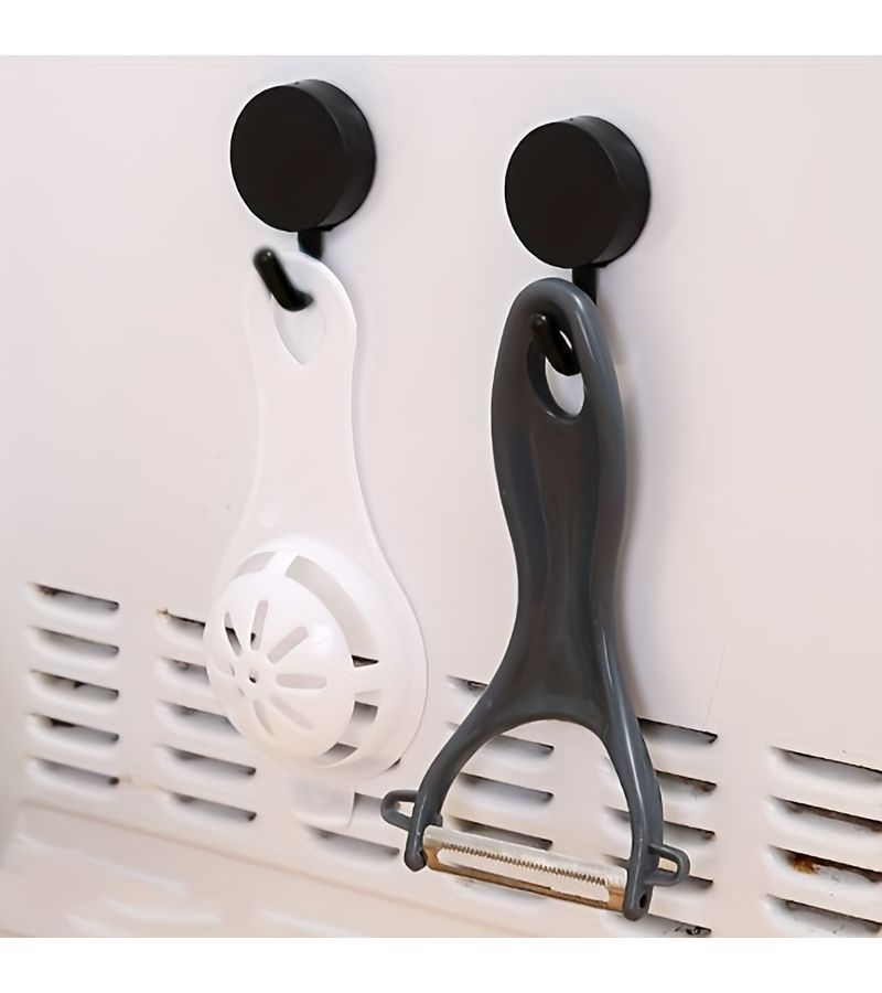 20 Pcs Self Adhesive Black Wall Hooks For Kitchen Bathroom Towel Coat Key Storage - Image 5