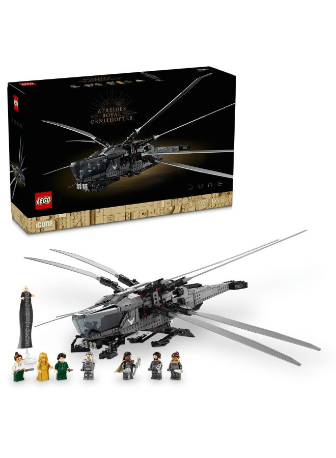 LEGO Icons Dune Atreides Royal Ornithopter Movie Set 10327 (Age 18+, 1369 Pieces) - Image 1