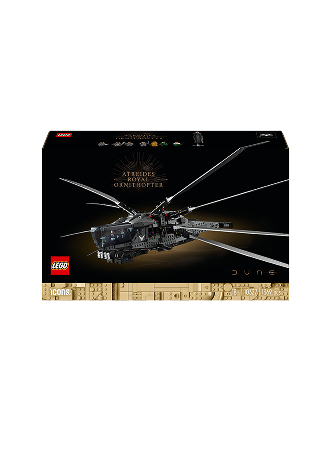 LEGO Icons Dune Atreides Royal Ornithopter Movie Set 10327 (Age 18+, 1369 Pieces) - Image 2