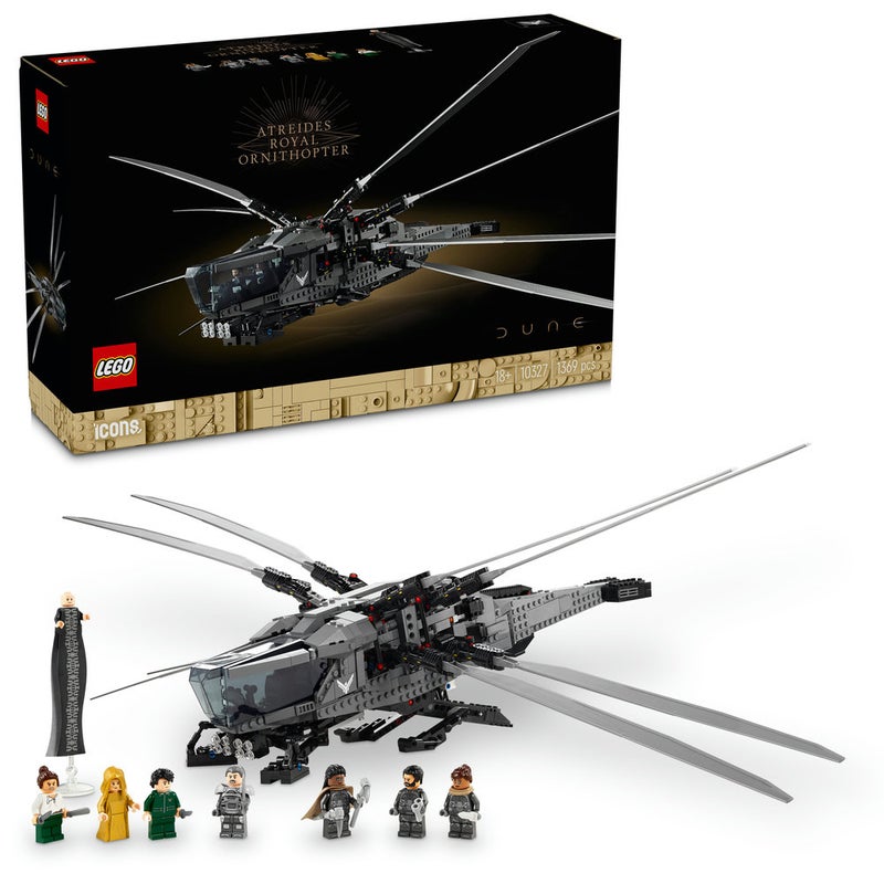 LEGO Icons Dune Atreides Royal Ornithopter Movie Set 10327 (Age 18+, 1369 Pieces) - Image 1