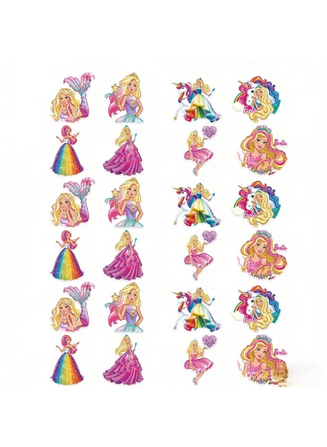 Party Barbie-themed party favors, balloon set, pink girl's birthday banner, cake topper, party decorations - Image 5