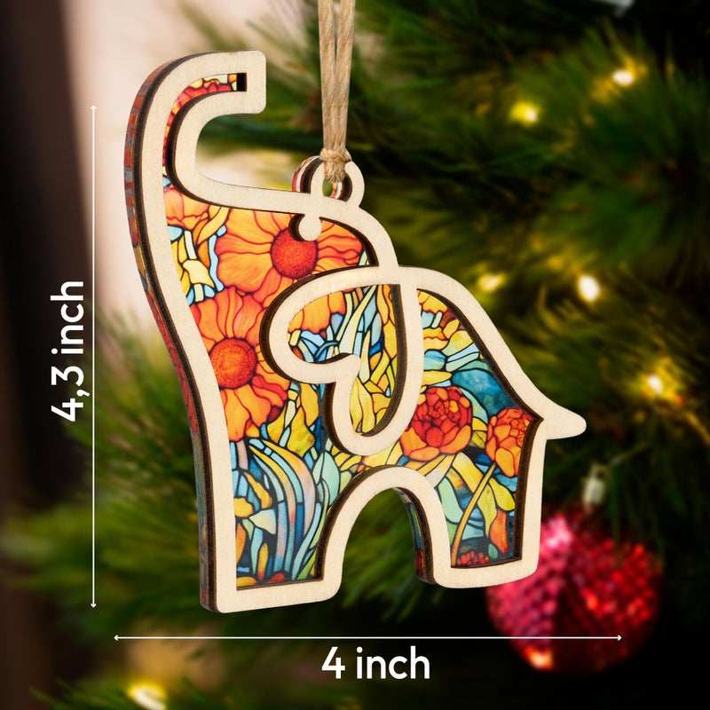 Sensemory Best Friend, Friendship Elephant Ornament, Elephant Gift for Women, Unique Galentines Gifts for Friends, Birthday Valentines Day Gifts for Friends (Yellow) - Image 2