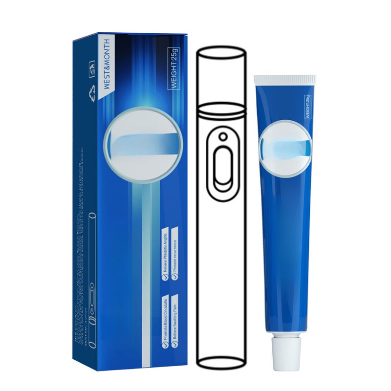 West&Month 25g Varicose Veins Therapy Cream + Rod Massage Absorption Relieve Symptoms Recurrence - Image 1