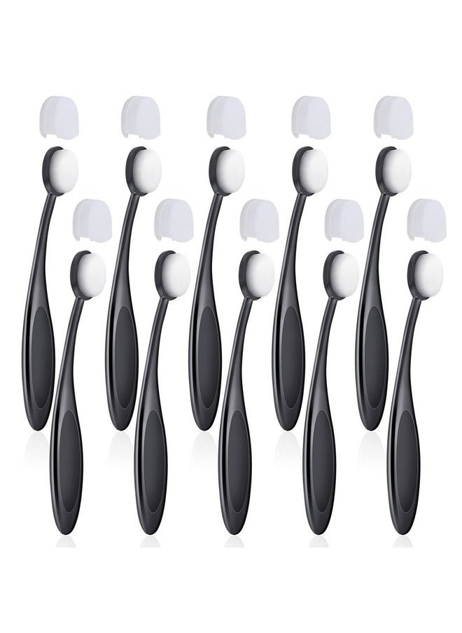 UNIMEIX - UNIMEIX 10 Pack Blending Brushes for Card Making Art Blending Tools Blender Brush Ink Blending Brushes for Crafts Black with Cover - Image 1