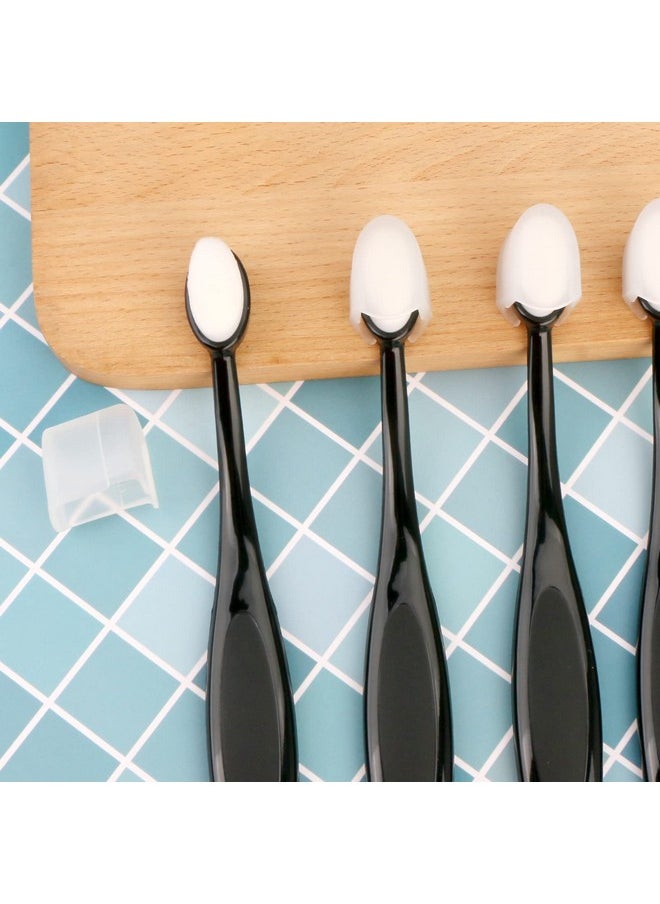 UNIMEIX - UNIMEIX 10 Pack Blending Brushes for Card Making Art Blending Tools Blender Brush Ink Blending Brushes for Crafts Black with Cover - Image 1