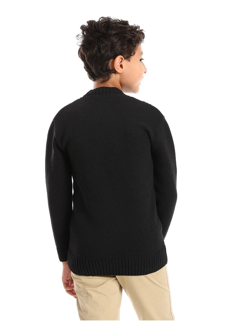 Caesar - Wool Boys Pullover With Multi Design - Image 1