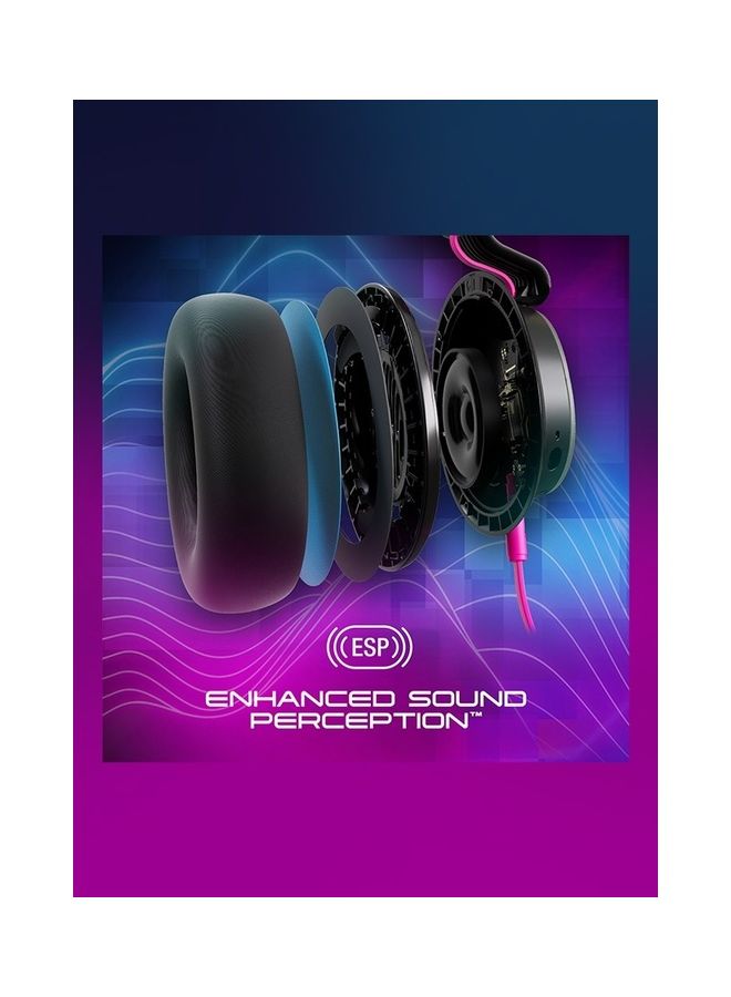 Skullcandy SLYR Pro Wired Over-Ear Gaming Headset for PC, PlayStation, PS4, PS5, Xbox - Black/Multicolour Digi-Hype - Image 2