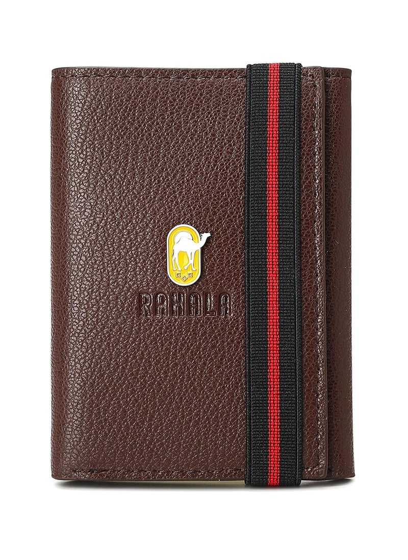 RAHALA Rahala Premium Men's Leather Trifold Wallet (Brown) - No:RA101  - Image 1