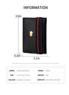 رحالة Rahala Premium Men's Leather Trifold Wallet (Brown) - No:RA101  - Image 3