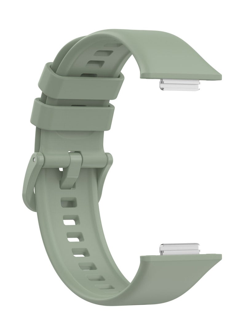 أحزمة بديلة من السيليكون الناعم لساعة Huawei Watch Fit 2 - أخضر فاتح - Image 3
