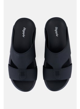 Algspar Men 2 Strap Slip On Arabic Sandals, Black  - Image 3