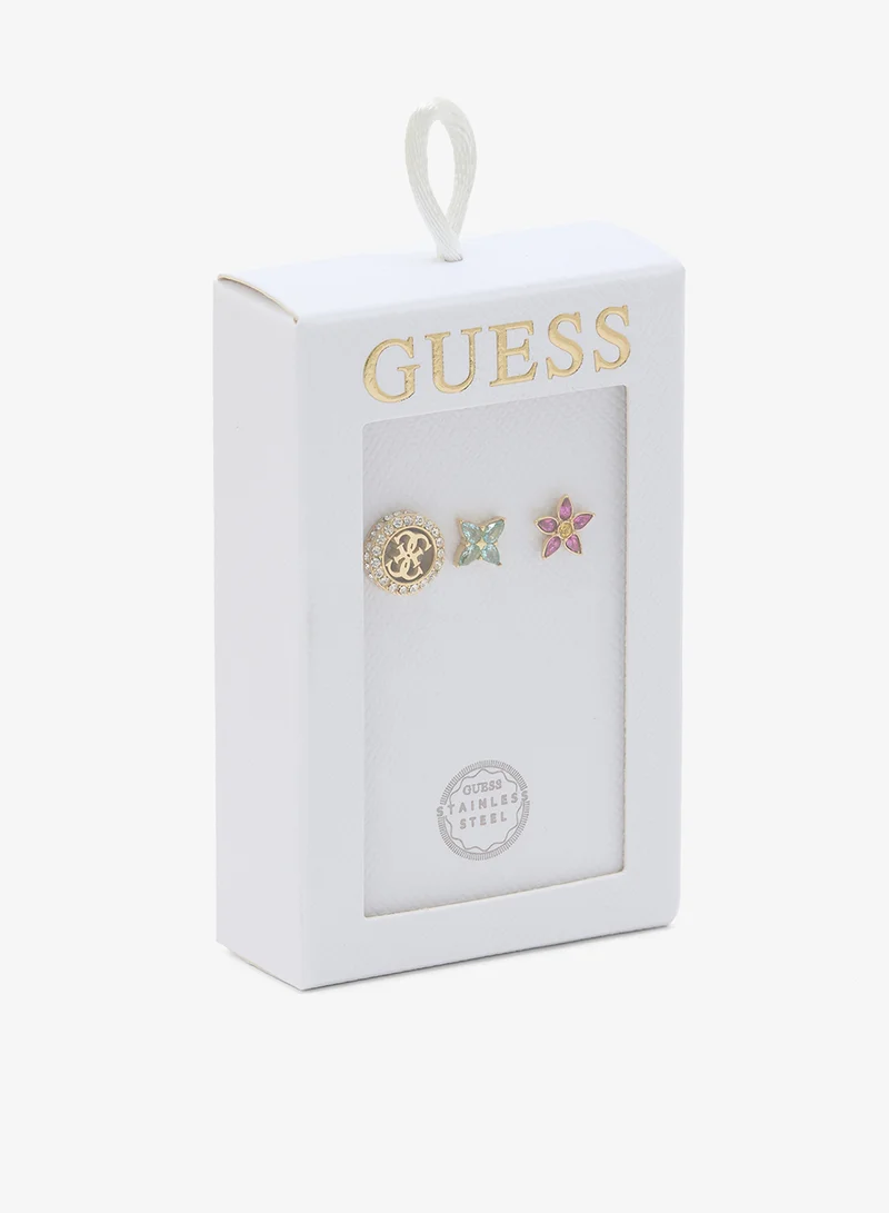 GUESS 4G Crystal Stud Earring Set