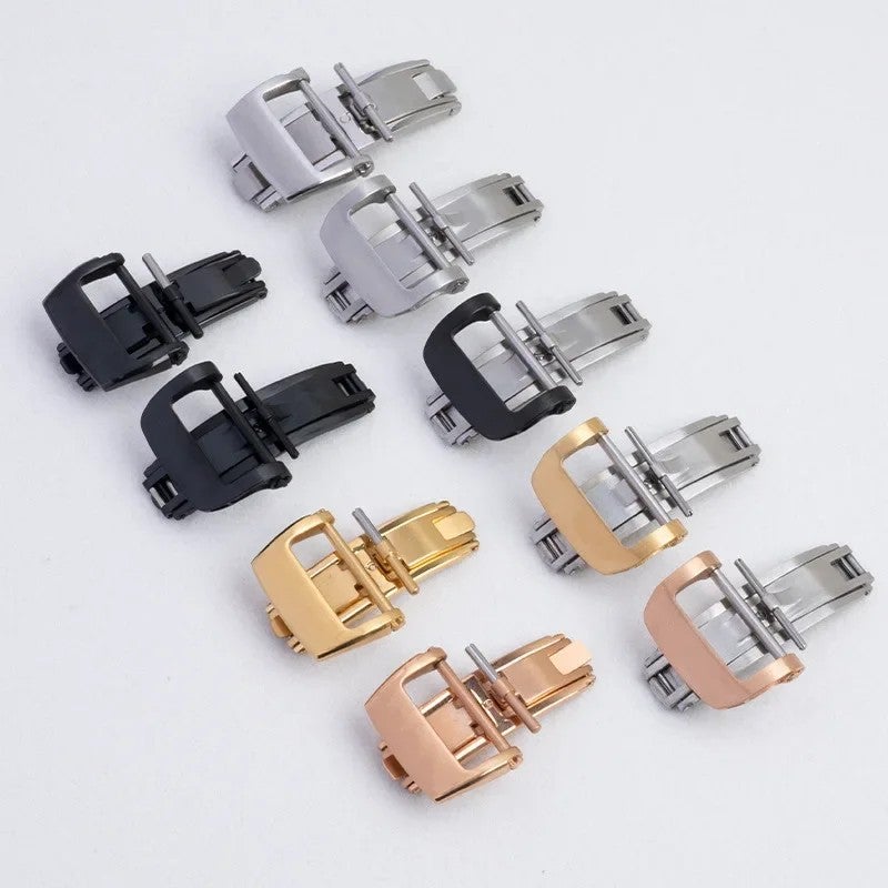 Bluejw Replacement Butterfly Buckle Clasp for Apple Watch Bracelet Strap – Folding 304L Stainless Steel Watch Band Closure - Image 2