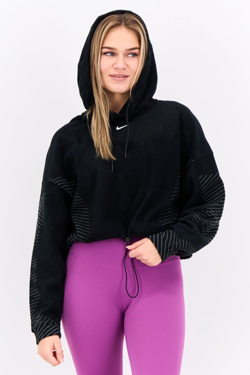 Nike Women Oversize Fit Long Sleeves Training Hoodie, Black - Image 1