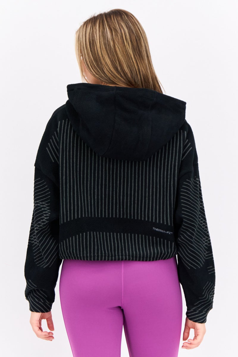 Nike Women Oversize Fit Long Sleeves Training Hoodie, Black - Image 3