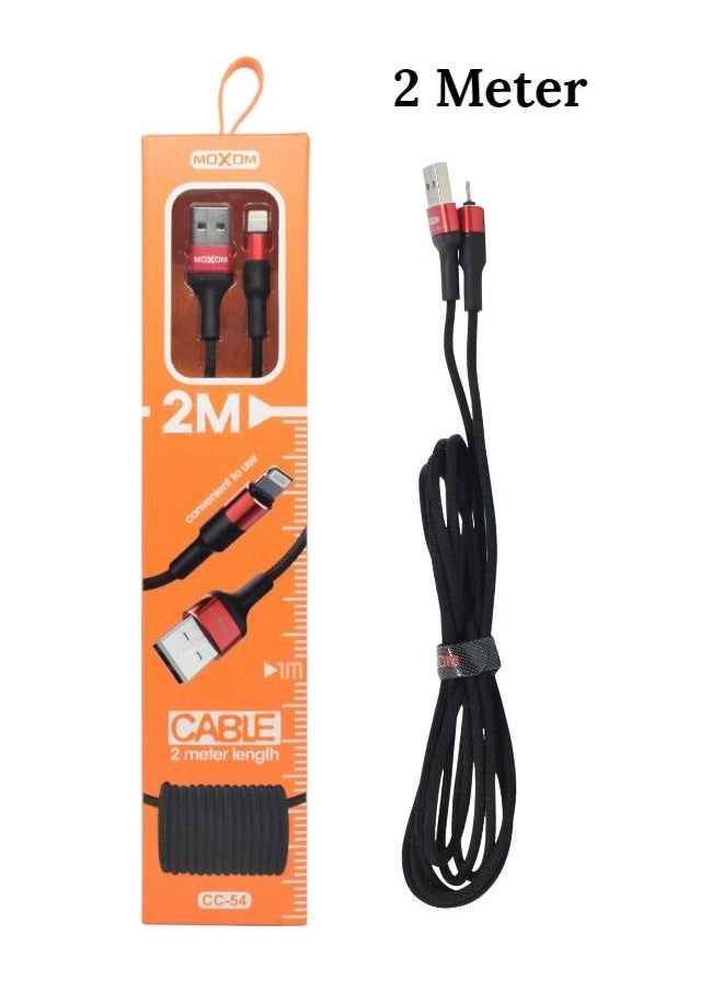 MOXOM USB to Lightning Charging Cable Nylon Braided High-Density Quick Charge Compatible for iPhone 13 12 11 Pro Max Mini XS X 8 7 6 5 SE iPad  - Image 5