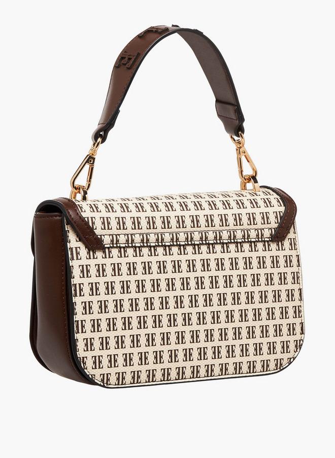 ايل حقيبة ساتشيل بطبعة شعار مع حزام قابل للفصل - Image 4