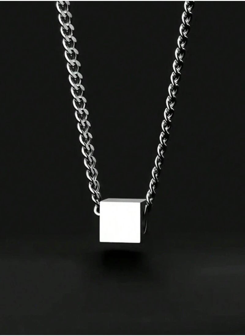 JewelryEveryday - High Quality Silver Stainless Steel Necklace For Men Size 60 + 5 cm - Image 1