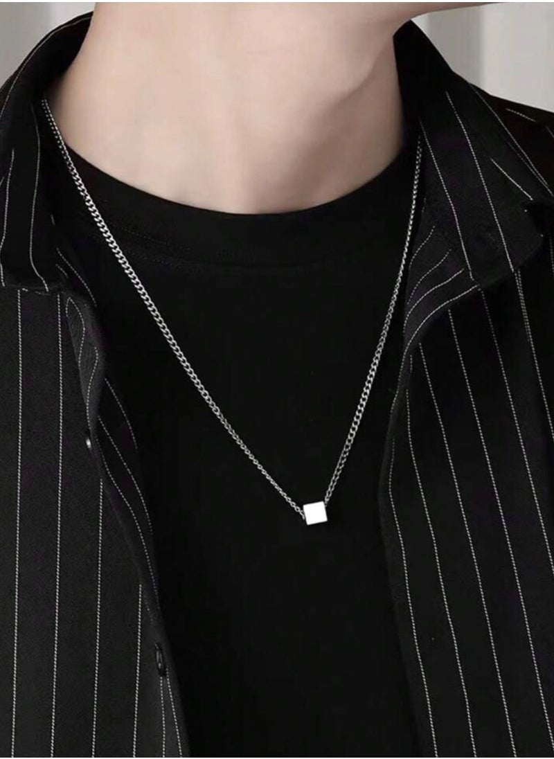 JewelryEveryday - High Quality Silver Stainless Steel Necklace For Men Size 60 + 5 cm - Image 1
