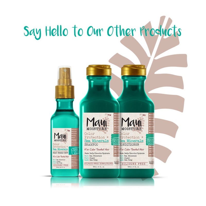 MAUI MOISTURE "Maui Moisture Color Protection + Sea Minerals Shampoo, Protect -Treated Tresses with Rich, Pure Algae, and Sea Kelp, Non-GMO, 13 Fl Oz" - Image 4