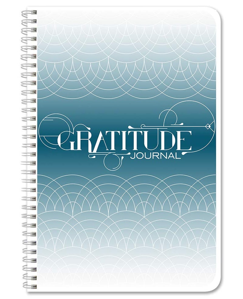 BookFactory Gratitude Journal/Daily Gratitude Notebook/Daily Log Book/Logbook, 100 Pages - 6'' x 9'' Durable Thick Translucent Cover, Wire-O Binding (DX) (Made in USA)