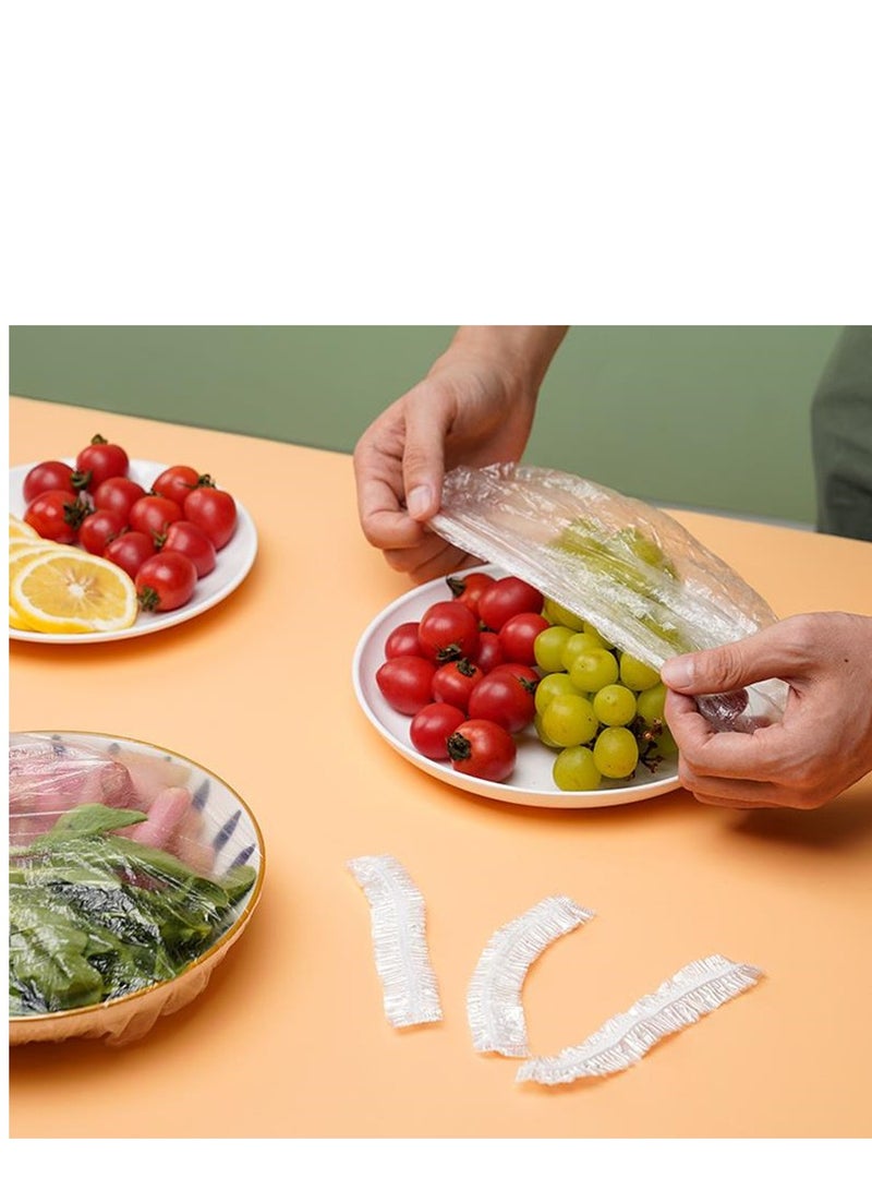 Golden Disposable Cling Film Elastic Wraps for Food Storage 300 Pieces - Image 3