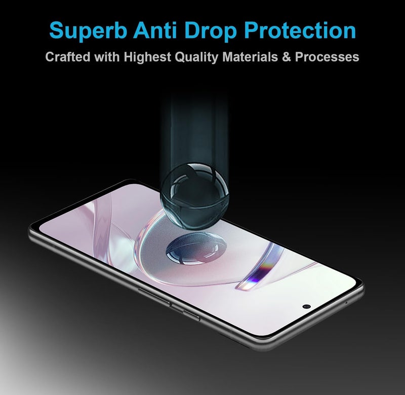 OpenTech حماية شاشة زجاجية مقسّاة عسكرية متوافقة مع Oneplus Nord 5 / Ace 5 Ultra مع تغطية من الحافة إلى الحافة ومجموعة تركيب سهلة (6.1 بوصة) - Image 5