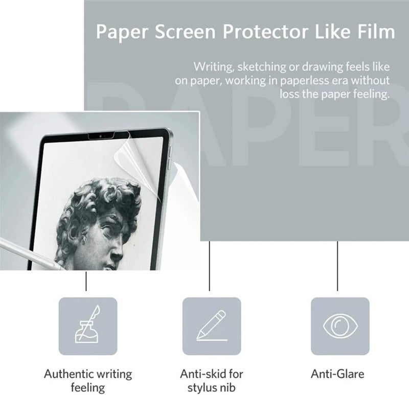 لاكيون لوكيون [قطعتان] واقي شاشة من الفيلم الورقي للجهاز اللوحي متوافق مع iPad Pro 13 بوصة (M4) 2024 مضاد للوهج مثل الورق للكتابة والرسم فيلم ناعم غير لامع مضاد للخدش بدون فقاعات (13") - Image 5