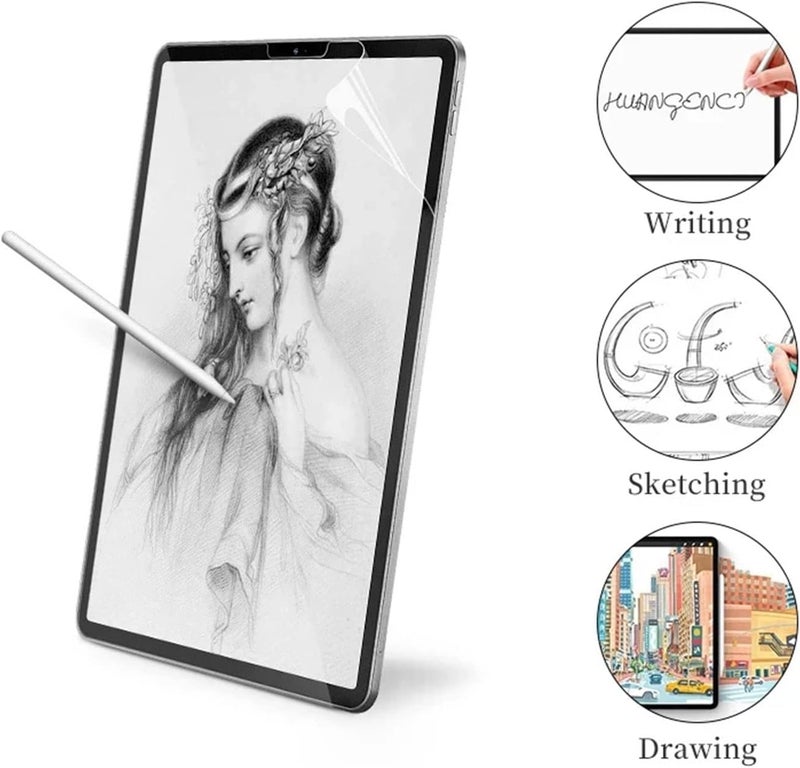 لاكيون لوكيون [قطعتان] واقي شاشة من الفيلم الورقي للجهاز اللوحي متوافق مع iPad Pro 13 بوصة (M4) 2024 مضاد للوهج مثل الورق للكتابة والرسم فيلم ناعم غير لامع مضاد للخدش بدون فقاعات (13") - Image 2
