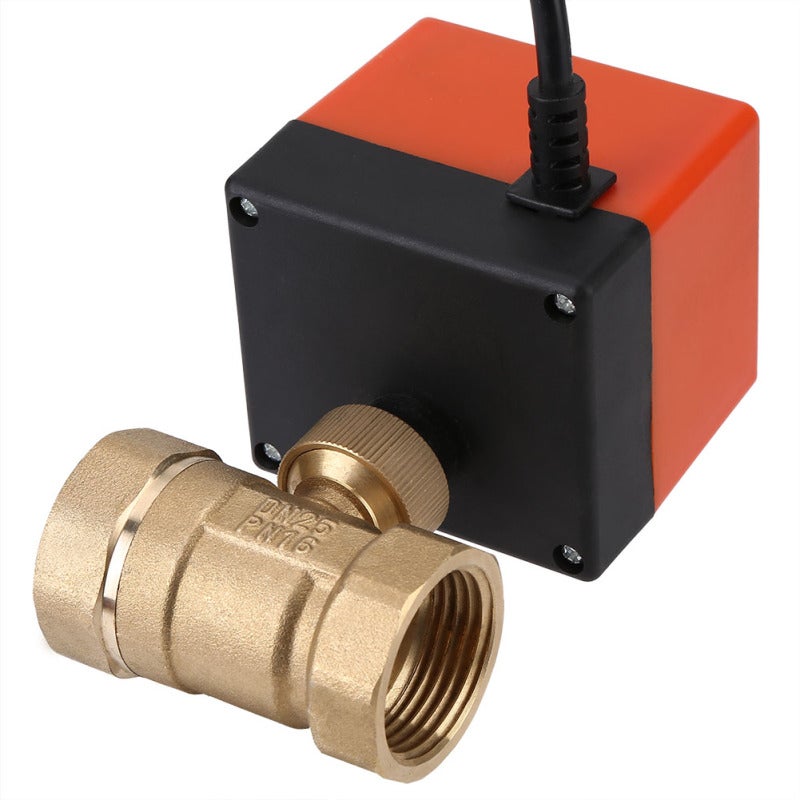 Electric Ball Valve DN25 Brass 2 Way 3-Wire 90 Degree Rotation - Energy Saving Long Life Design for Water Systems - Image 5