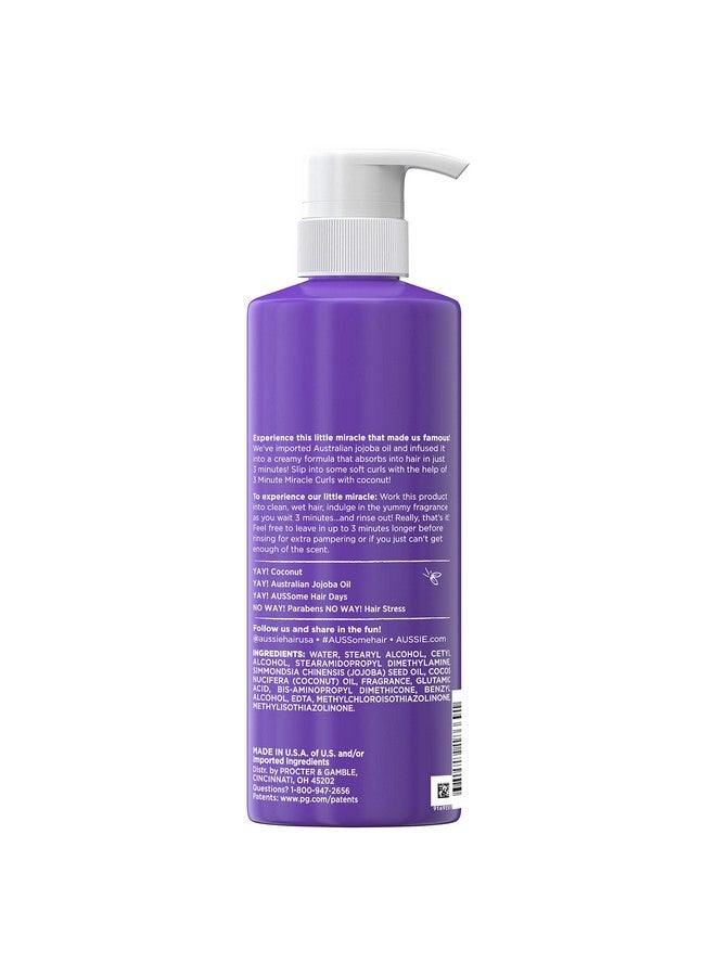 Aussie 3 Minute Miracle Curls Conditioner Pump Citrus 16 Fl Oz - Image 3